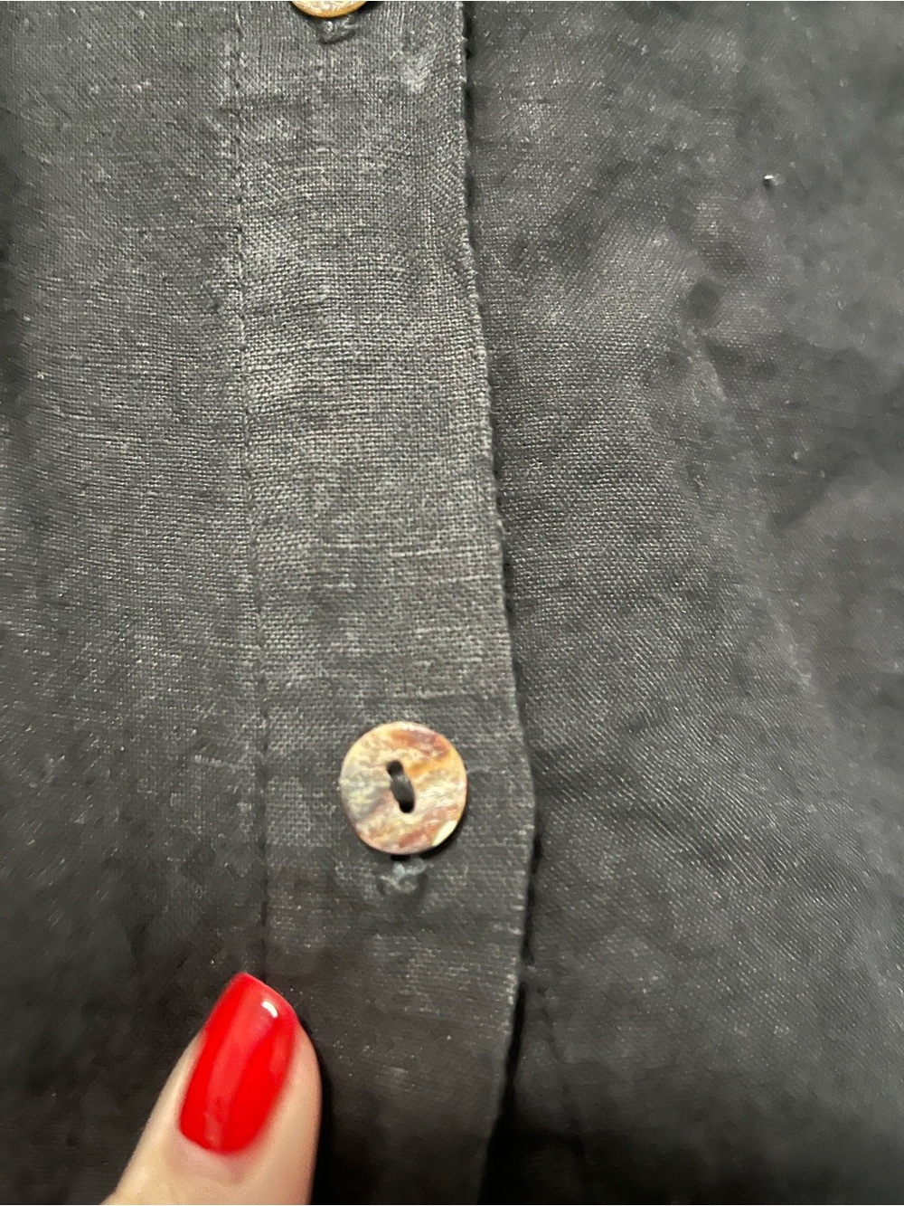 Black Short-Sleeve Button-Up Shirt - Picture 4 of 6